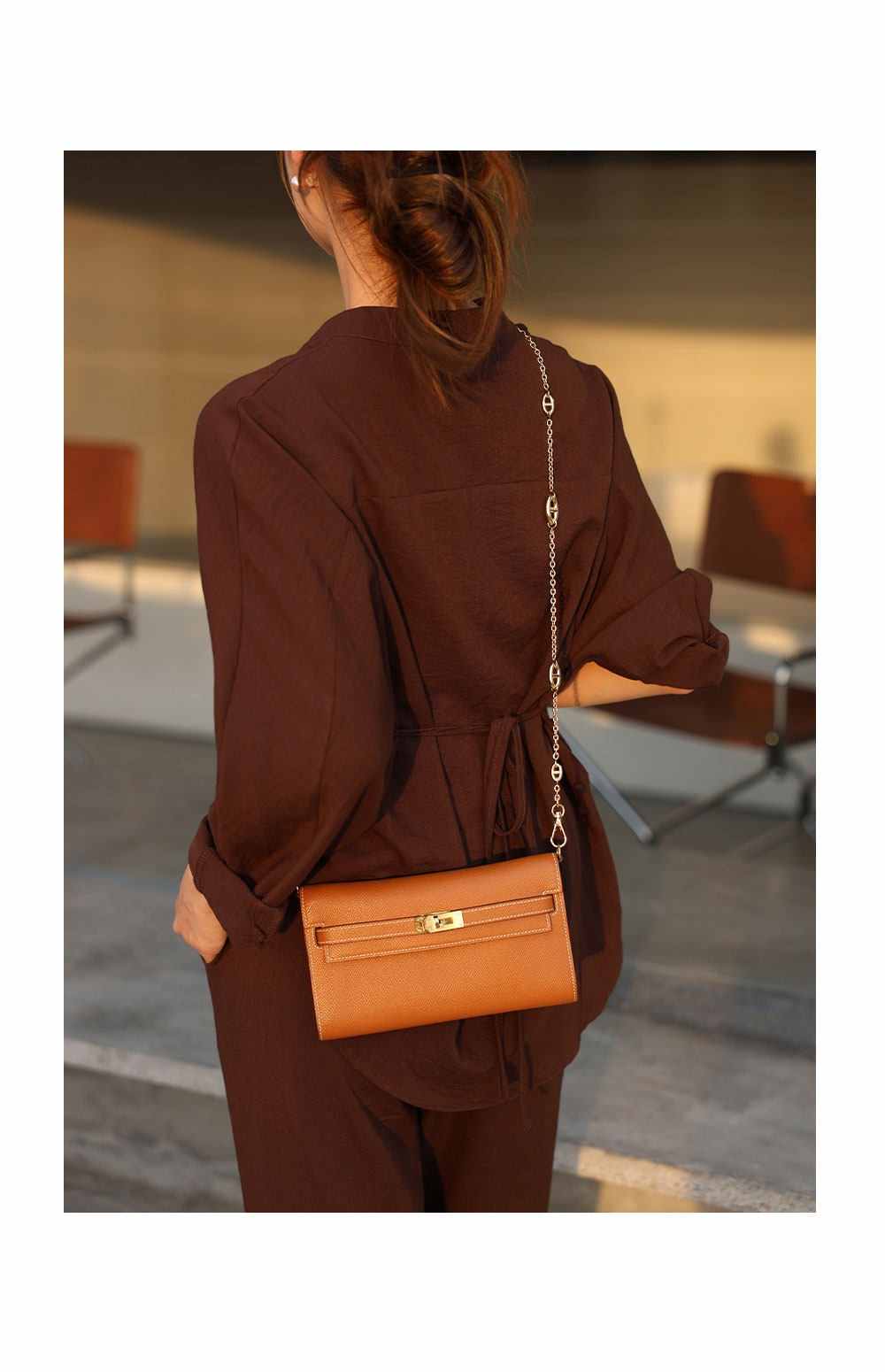 Epsom-Lederarmband + Umrüstsatz für Constance Slim/Roulis Slim