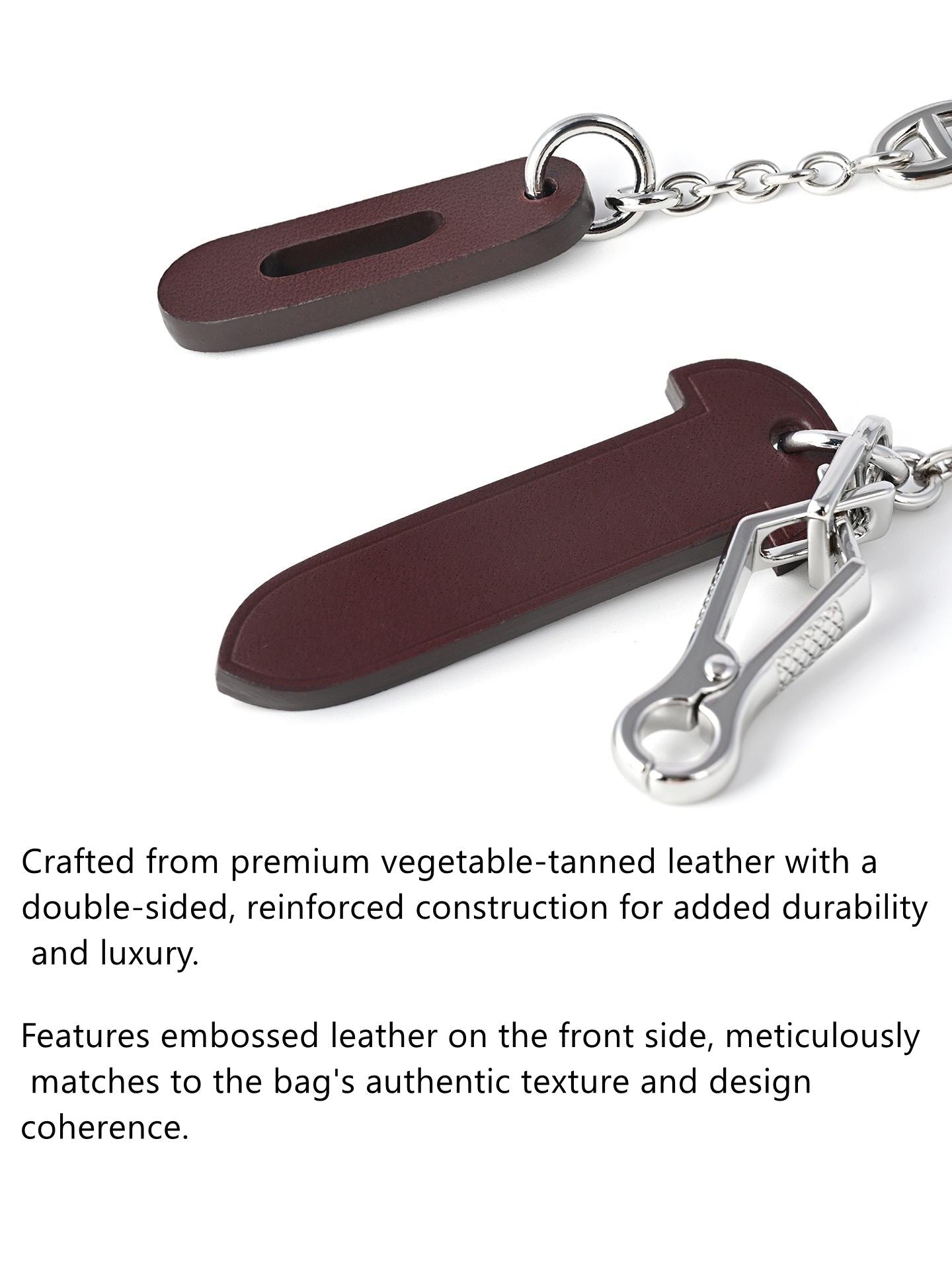 Leather Plug Clasp Lock For Herbag 31/39/Mini herbag, with FARANDOLE chain