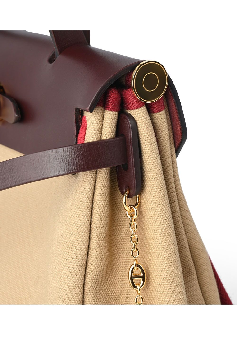 Leather Plug Clasp Lock For Herbag 31/39/Mini herbag, with FARANDOLE chain