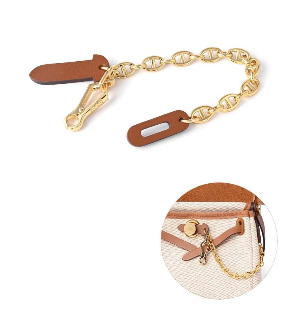Leather Plug Clasp Lock For Herbag 20/31/39, FARANDOLE chain