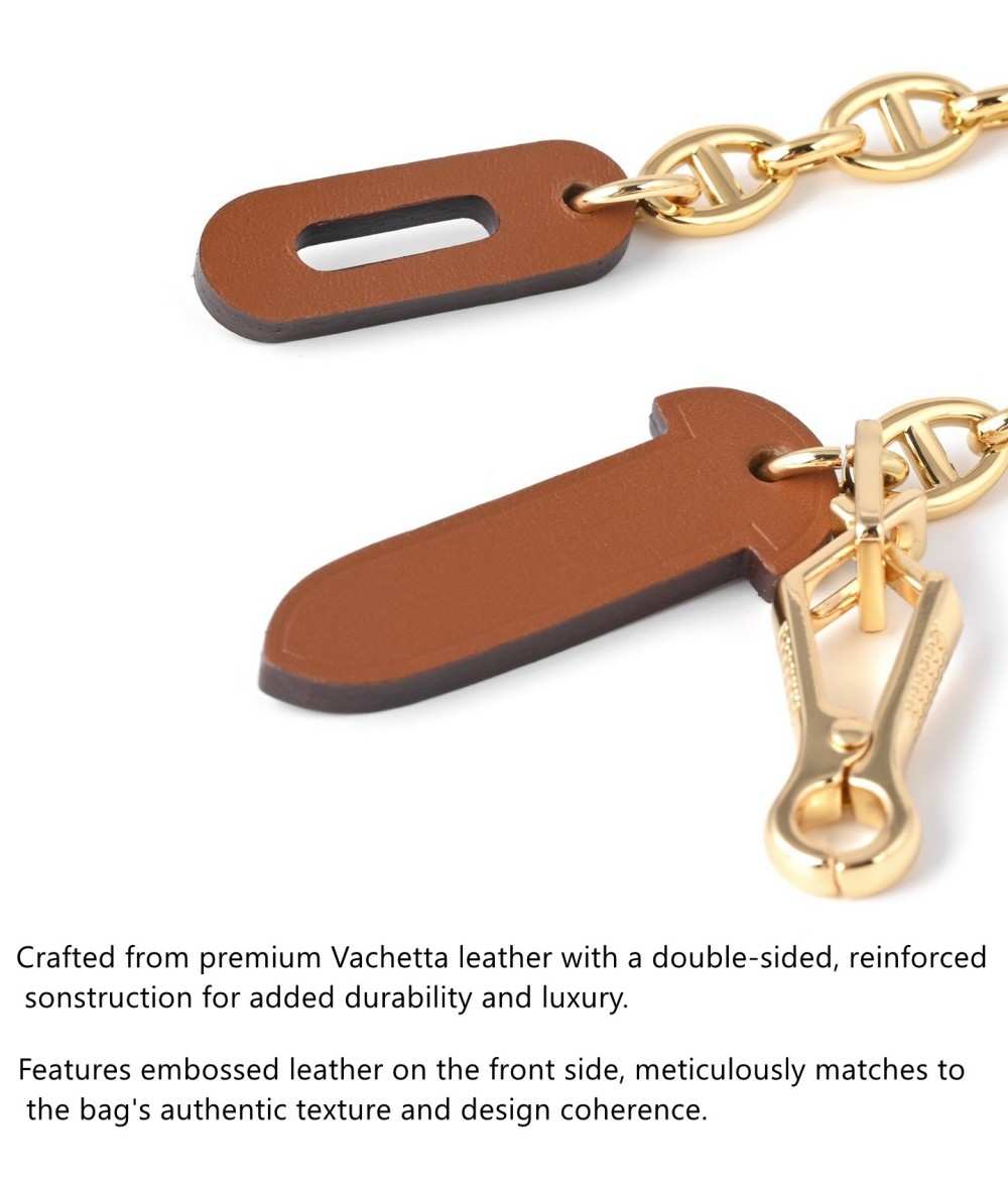 Leather Plug Clasp Lock For Herbag 20/31/39, FARANDOLE chain