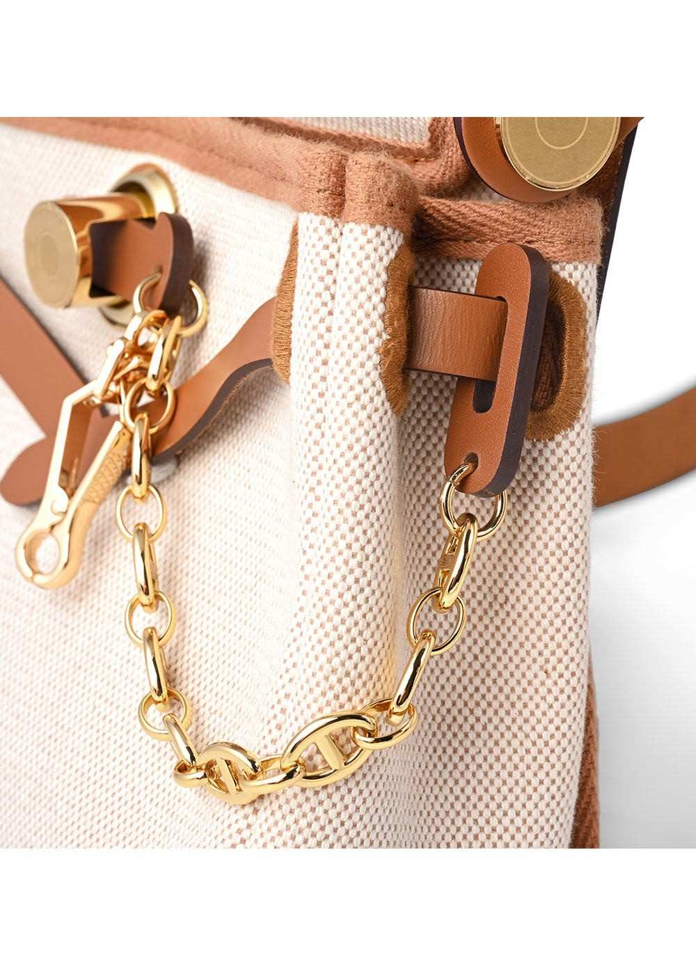 Leather Plug Clasp Lock For Herbag 20/31/39, FARANDOLE chain