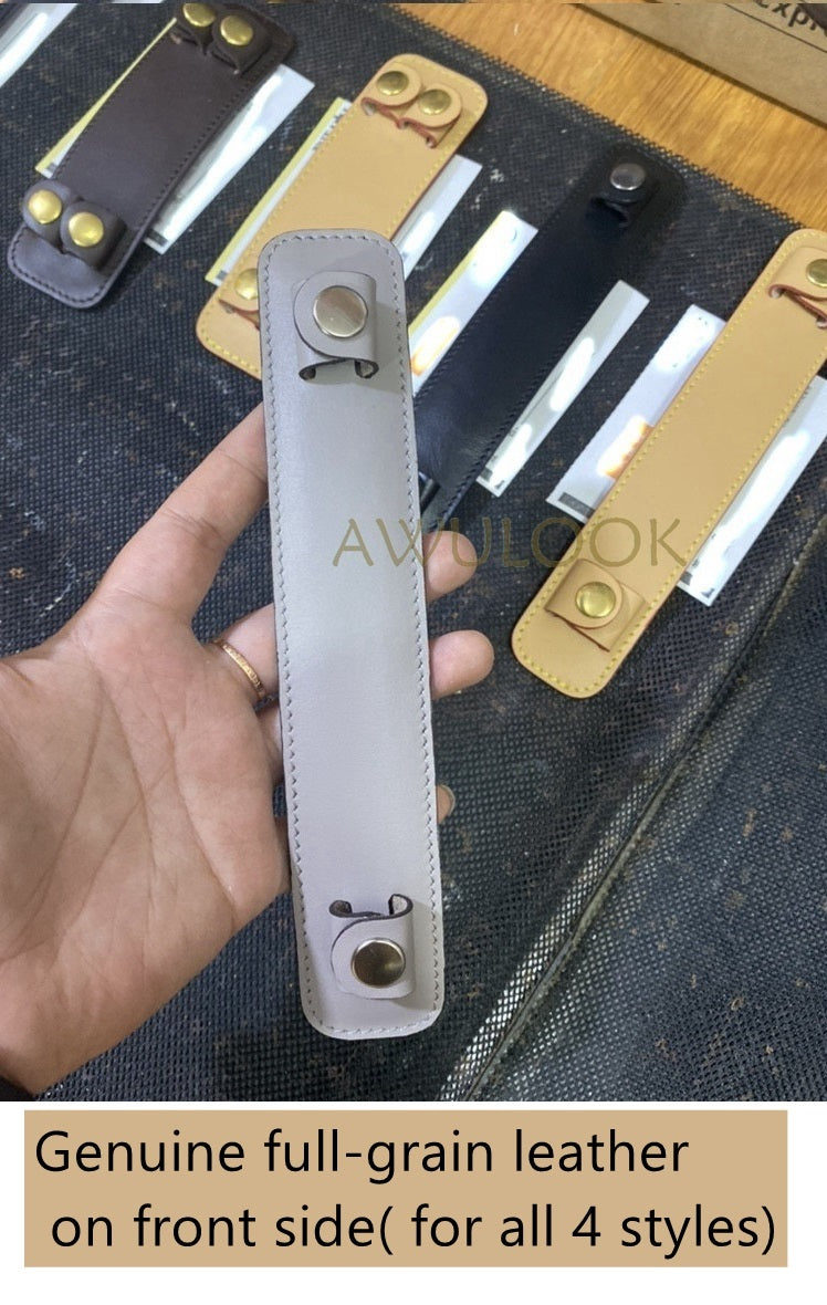 Coussinet de bandoulière en cuir Vachette personnalisé, dos antidérapant