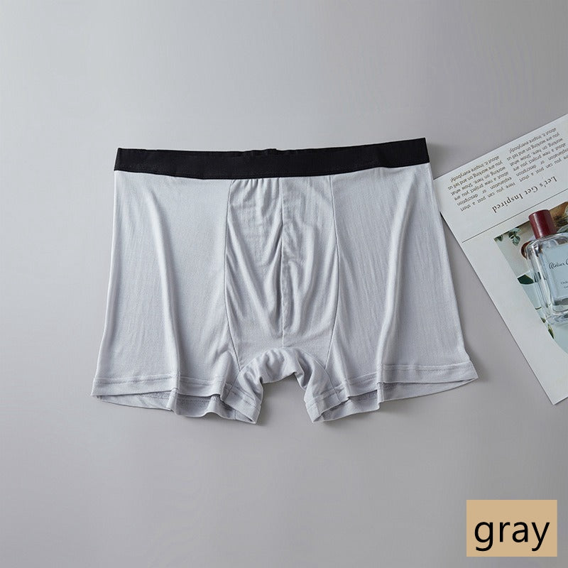 Men's 100% Knit Silk Boxer