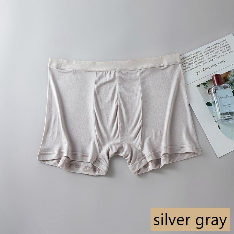 Men's 100% Knit Silk Boxer