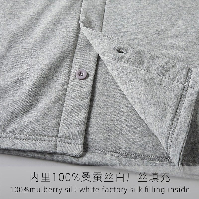 Men's Mulberry Silk-Filled Thermal Jacket, for Fall & Winter