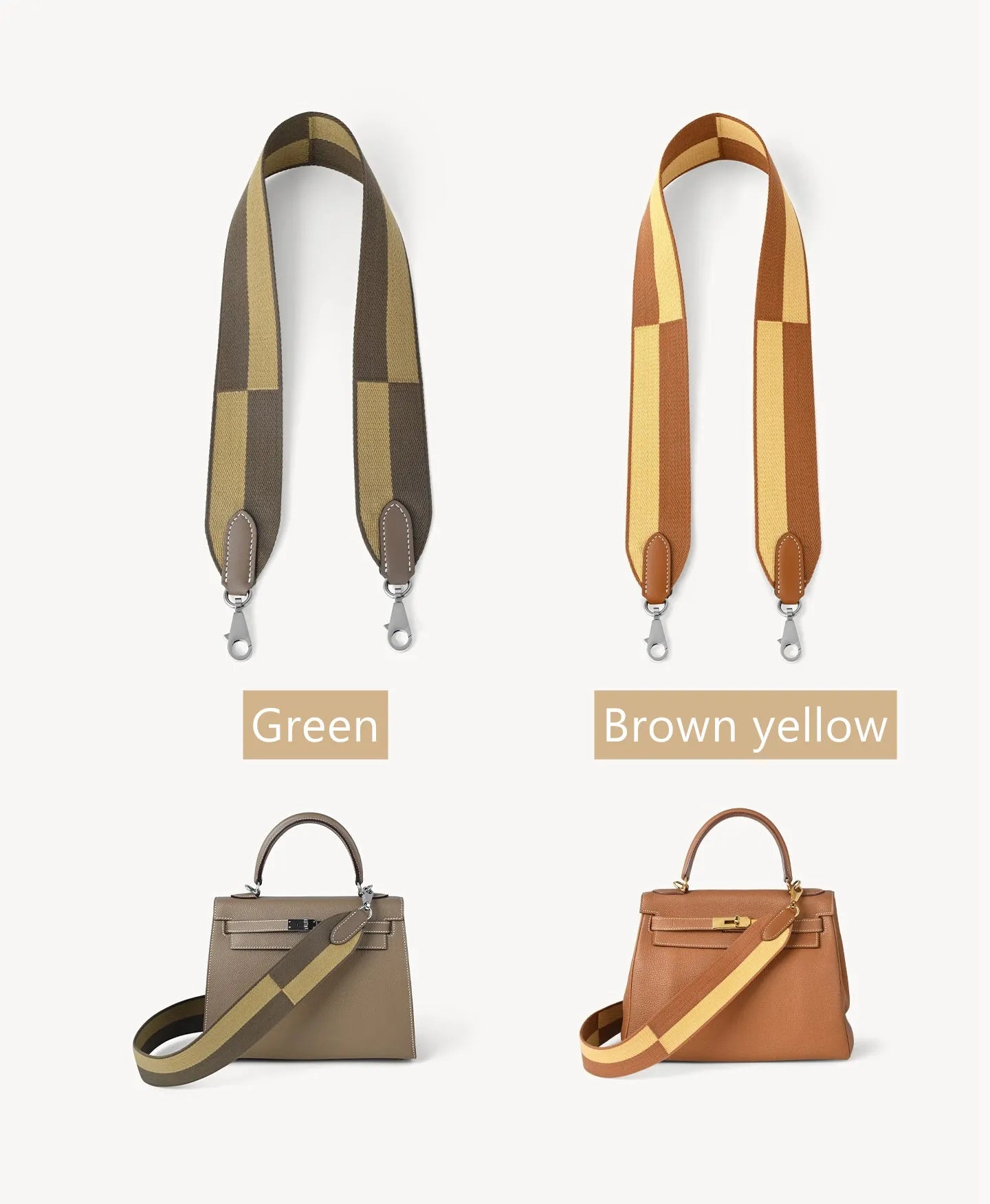 Sangle de sac en toile large personnalisée de 5cm/2 pouces, pour picotin/lindy/evelyne/kelly