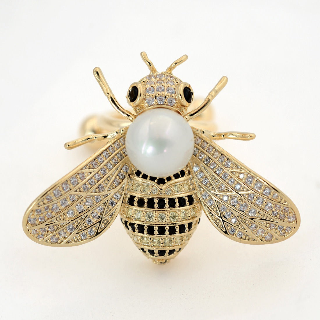 Bee Pearl Scarf Buckle/Brooch/Ring/Breastpin
