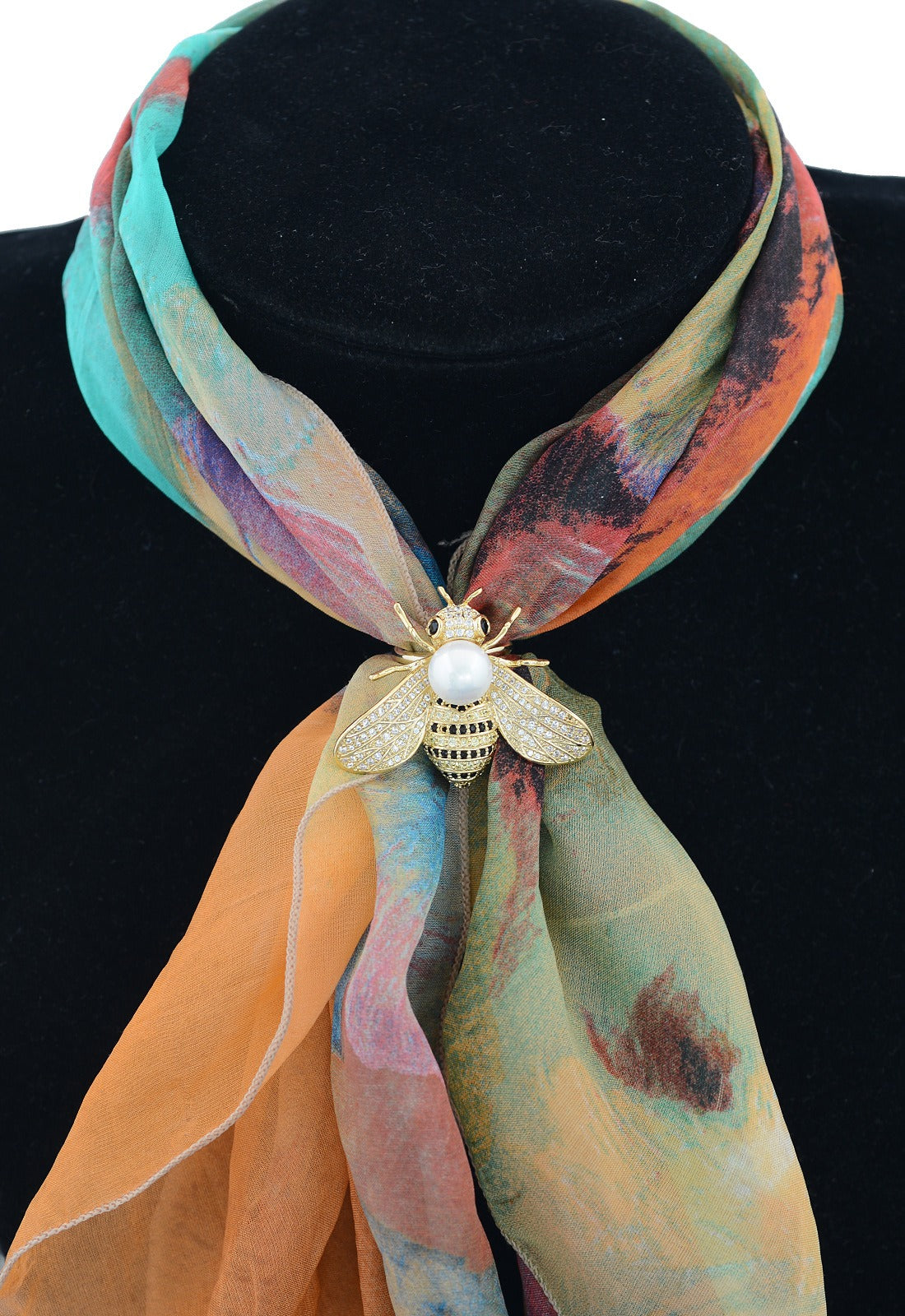 Bee Pearl Scarf Buckle/Brooch/Ring/Breastpin