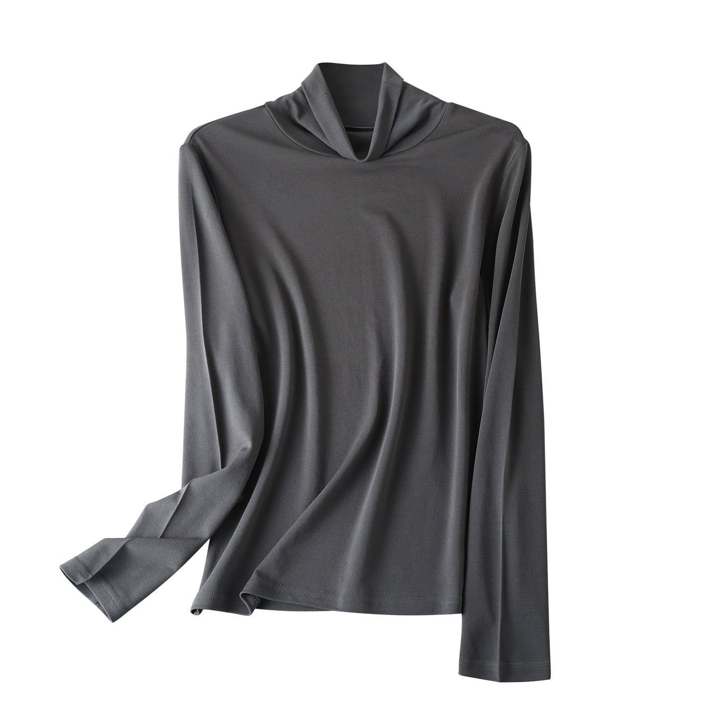 Women 100% Mulberry Silk Turtleneck Base Layer