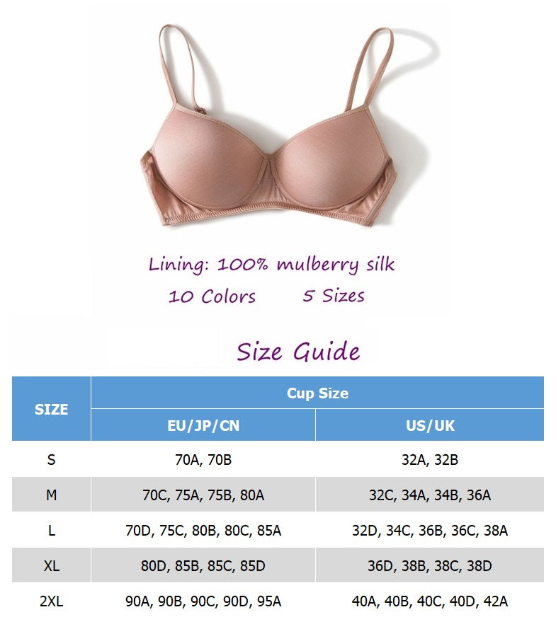 Silk Women Lingerie Bra, 11 Colors