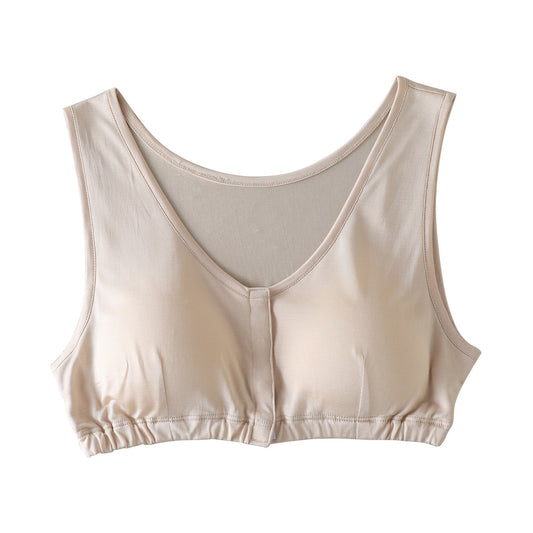 Front closure Silk T-shirt Bra, 100% mulberry silk