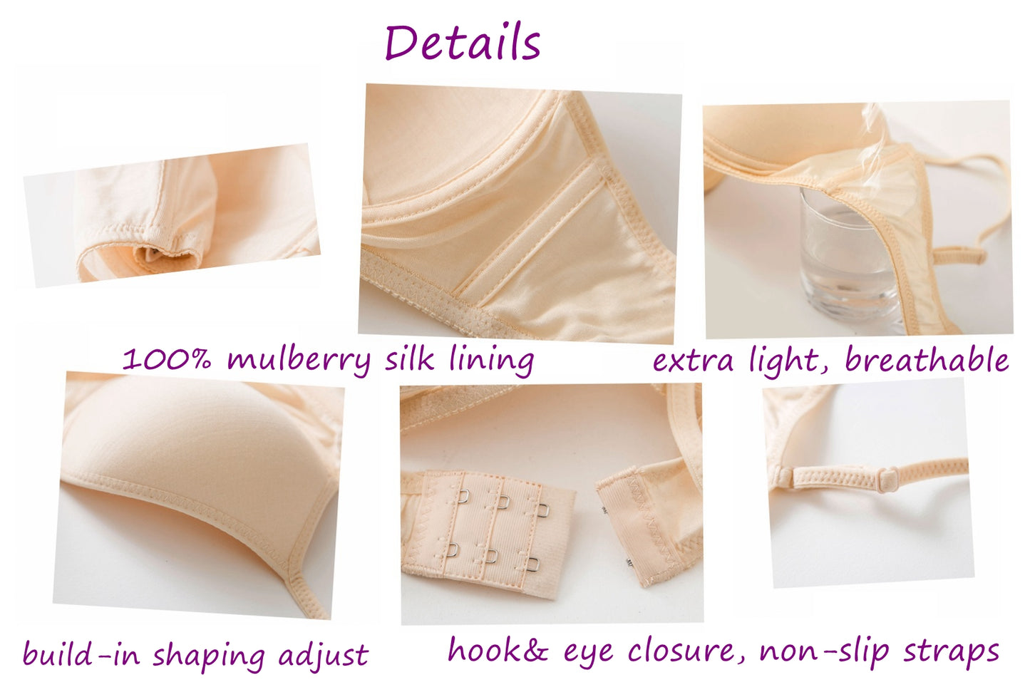 Silk Women Lingerie Bra, 11 Colors
