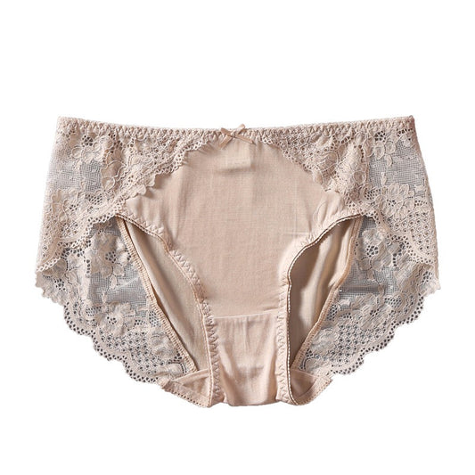 Women Silk Lace trim Panties