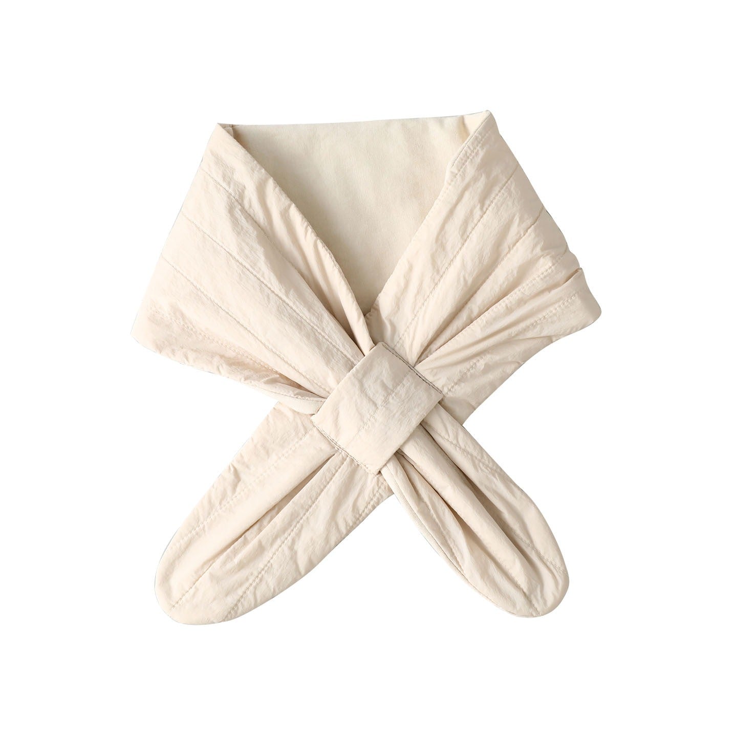 Silk-Filled Neck Warmer, Cross Wrap Design