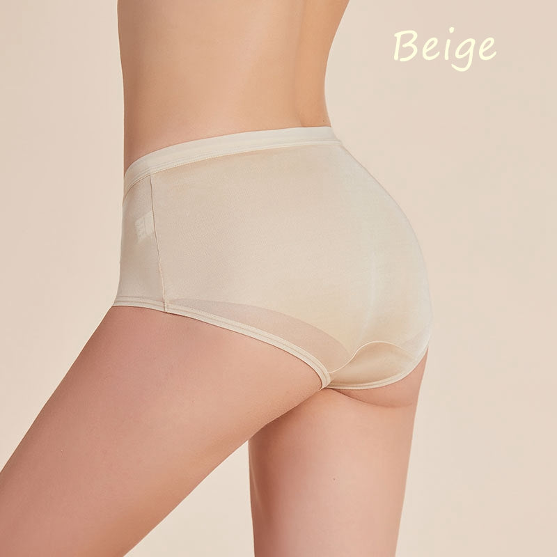 Women High Waist Silk Pantie
