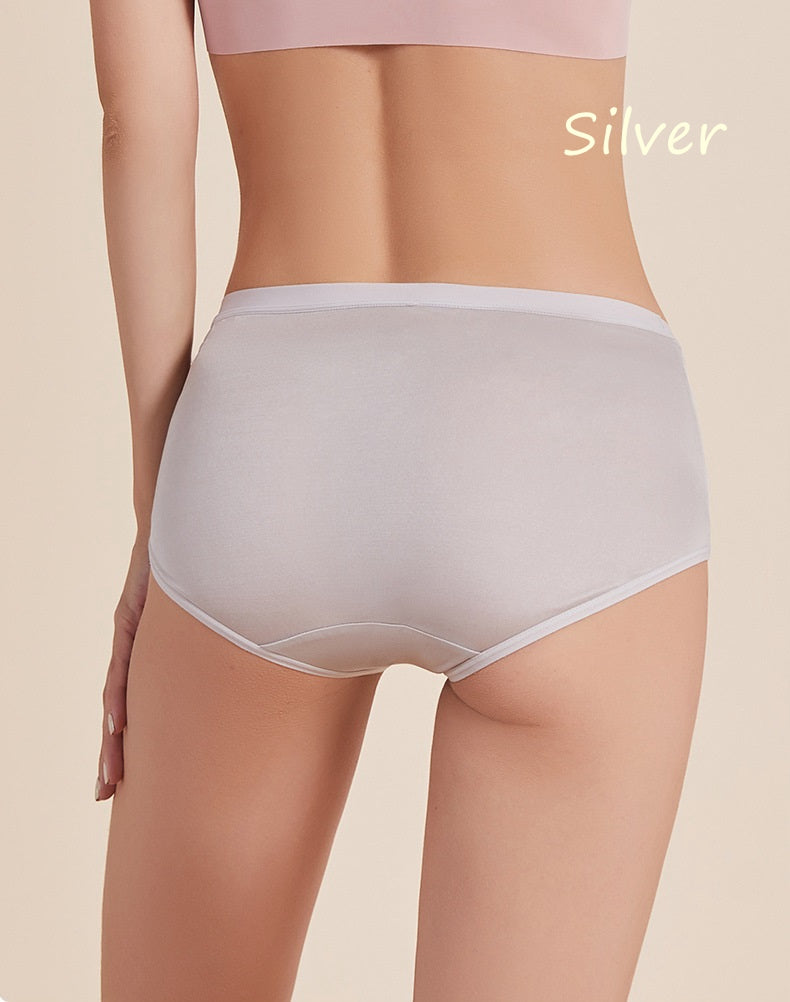 Women High Waist Silk Pantie