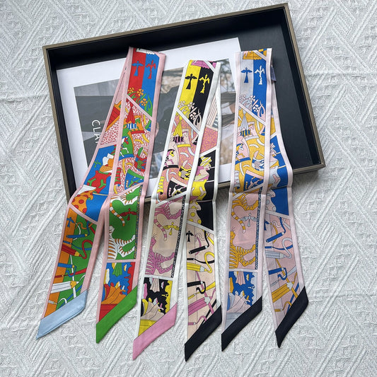 Silk Twilly，86cm× 5cm, S2311
