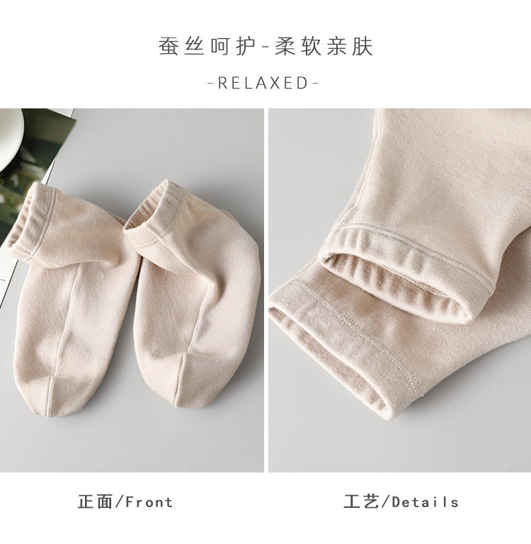 Silk Wool Thermal Sleep Socks, Thickened for Fall/Winter