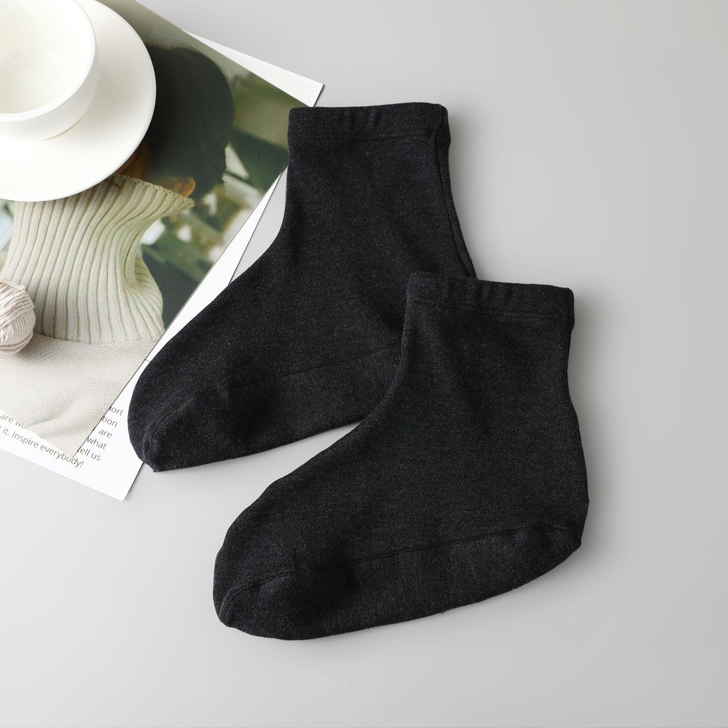 Silk Wool Thermal Sleep Socks, Thickened for Fall/Winter