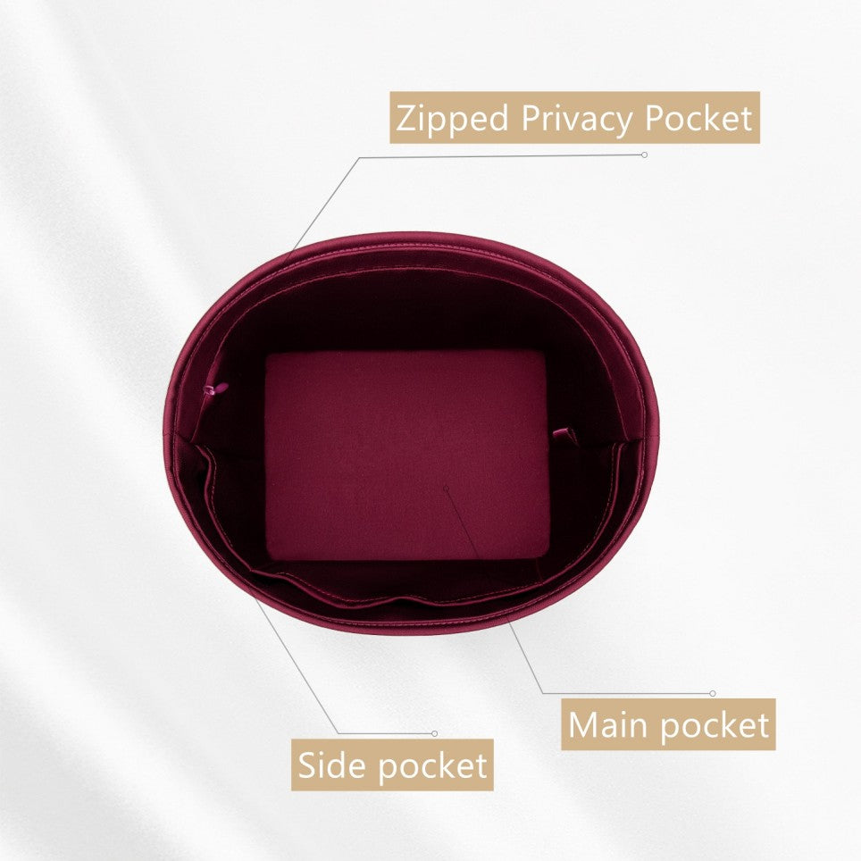 Bag Organizer Insert for All in BB/MM/GM, Acetate Satin