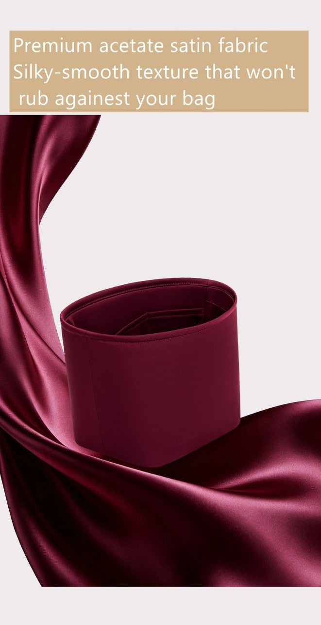 Bag Organizer Insert for All in BB/MM/GM, Acetate Satin