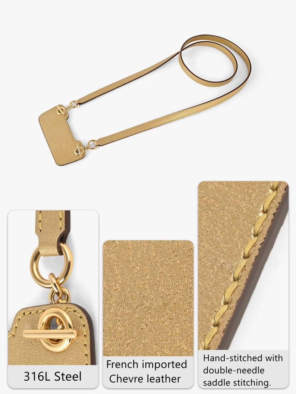 Bracelet en cuir Epsom + kit de conversion pour Constance Slim/Roulis Slim