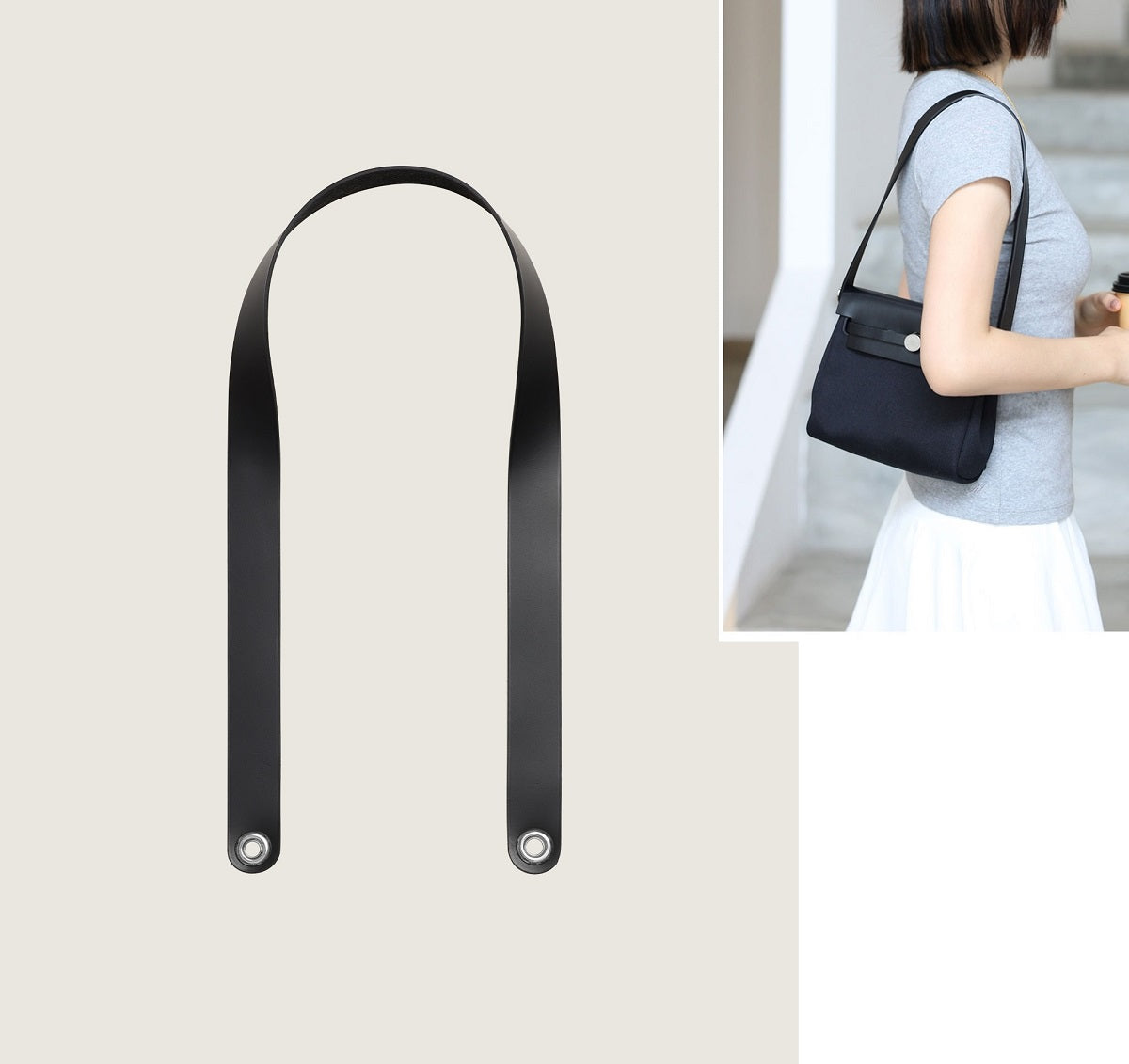 Sangle de sac à bandoulière en cuir Swift personnalisée/sangles de bandoulière pour Herbag