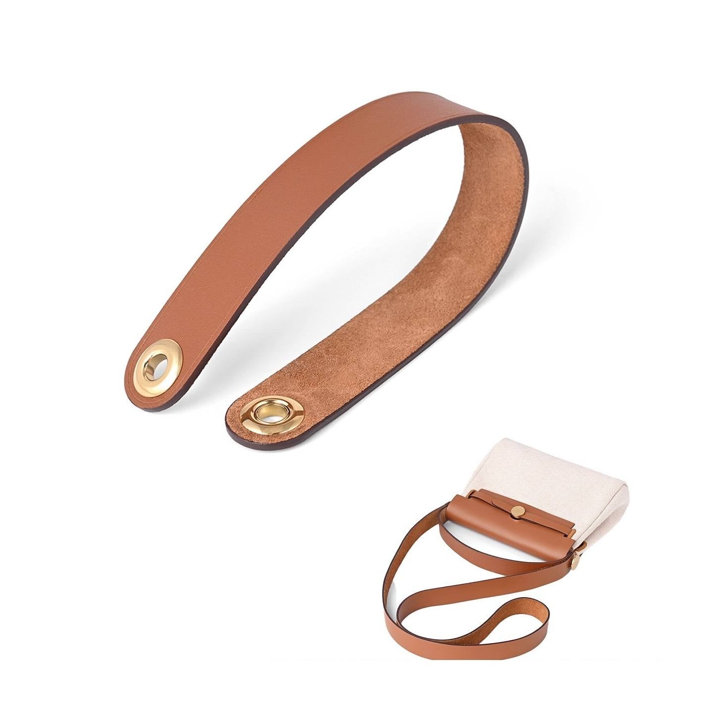 Handle/Shoulder Strap for Herbag20/ mini Herbag, Hunter leather