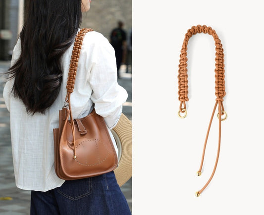Hand Braided Leather Strap for Evelyne/Kelly/Jypsiere