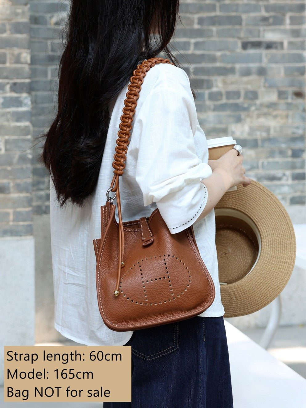 Hand Braided Leather Strap for Evelyne/Kelly/Jypsiere