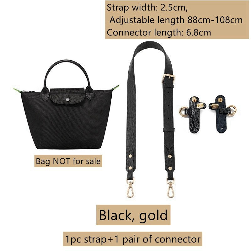 Bandoulière en cuir réglable + kit de conversion pour pochette Le Pliage