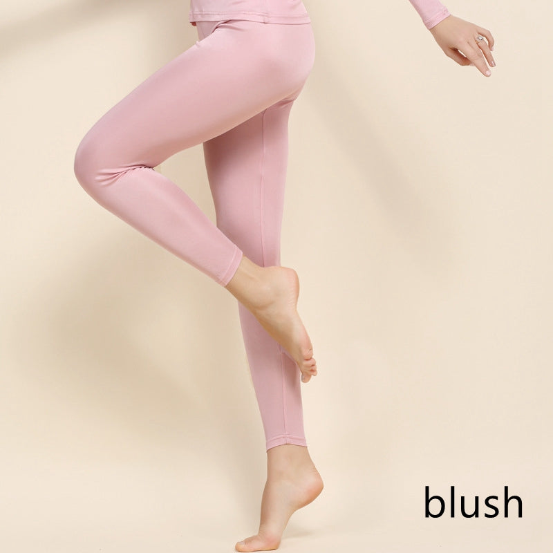 Women Silk Leggings/Long Thermal Underwear/Top/Set