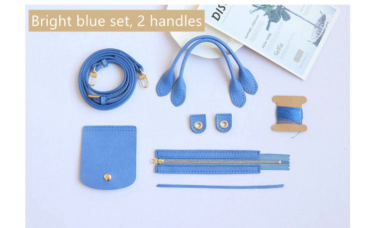 Full grain Leather DIY Kit for Le Pliage Pouch