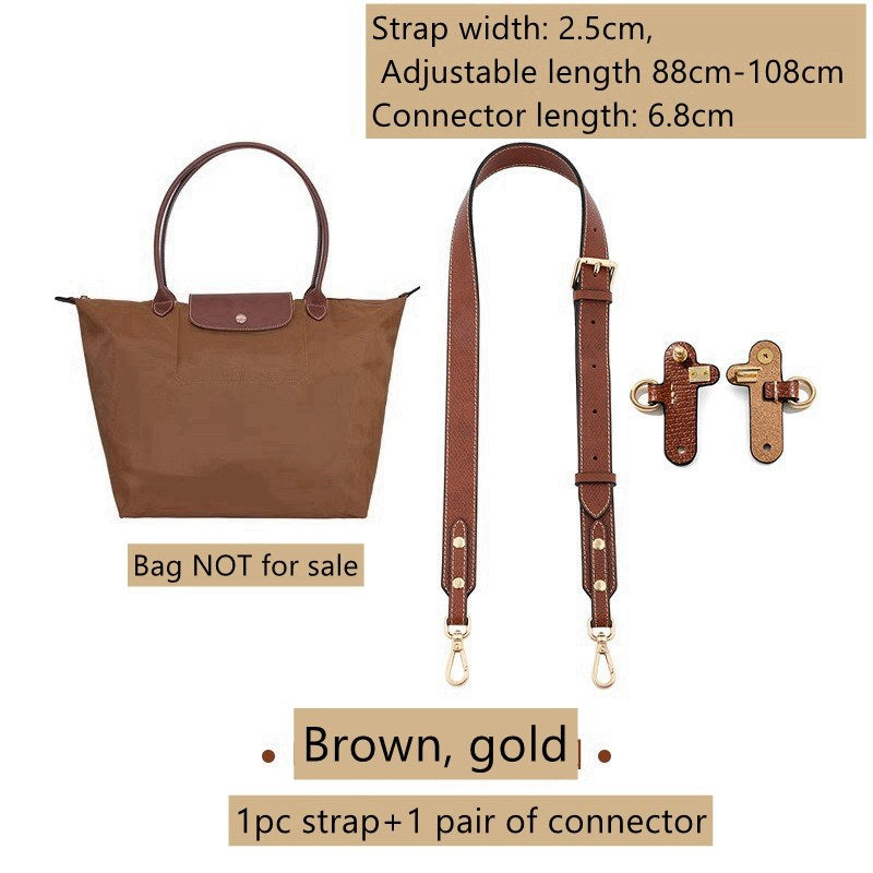 Bandoulière en cuir réglable + kit de conversion pour pochette Le Pliage