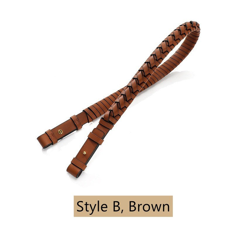 Hand Braided Leather Strap for Evelyne/Kelly/Jypsiere