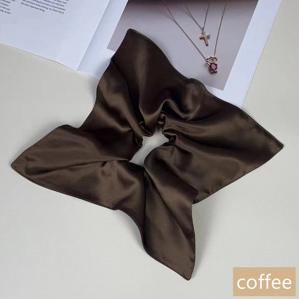 Chouchou pour cheveux 100 % soie 30Momme avec nœud