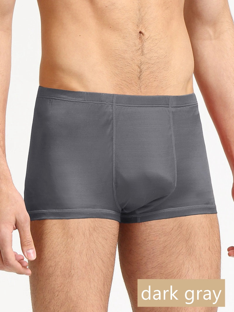 Men's 100% Knit Silk Boxer short, Size from S to 6XL