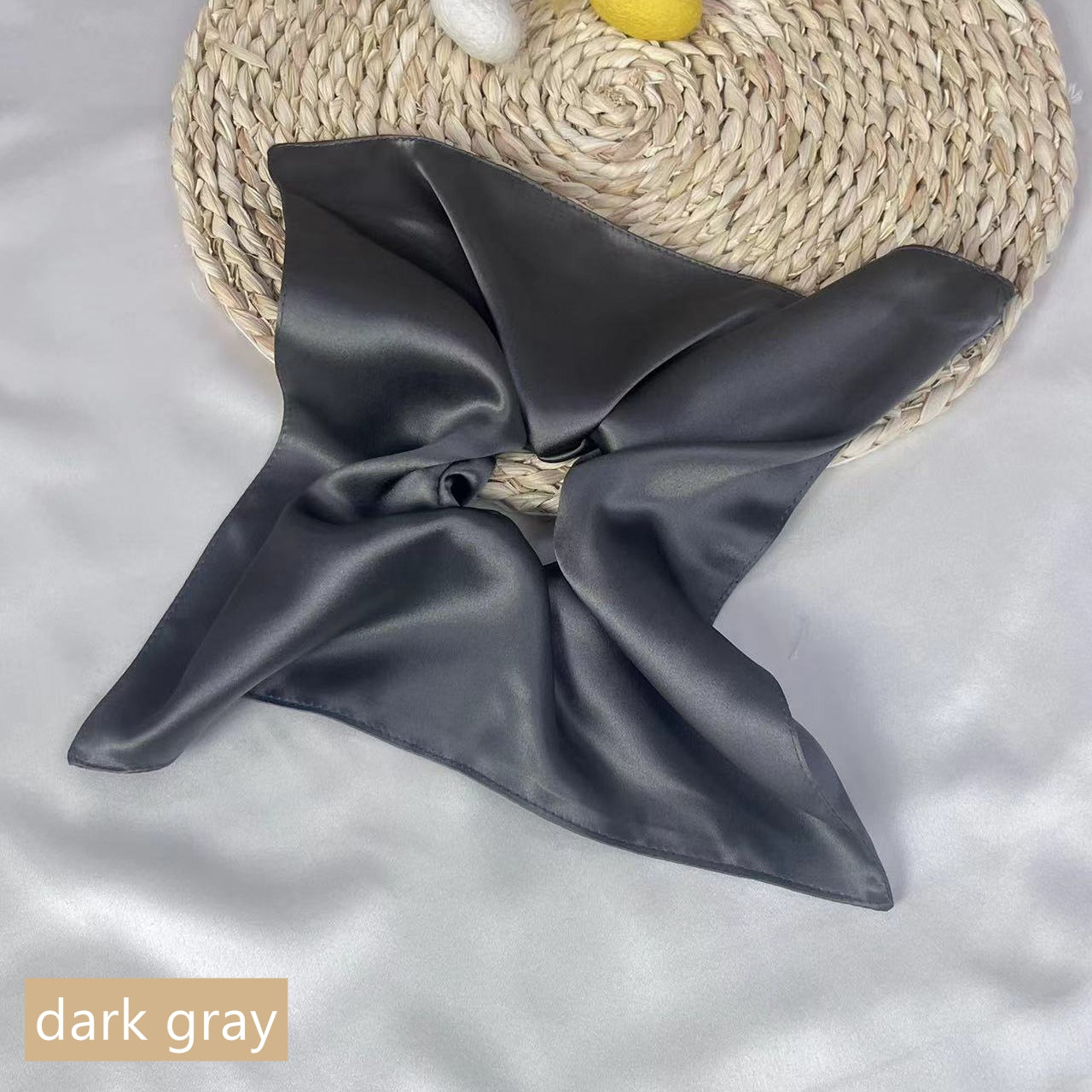 Chouchou pour cheveux 100 % soie 30Momme avec nœud