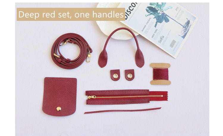 Full grain Leather DIY Kit for Le Pliage Pouch