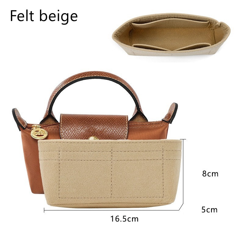 Bag Organiser Insert for Le Pliage Pouch Mini