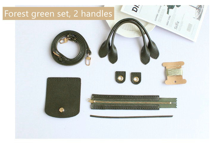 Full grain Leather DIY Kit for Le Pliage Pouch