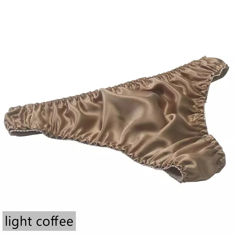 Tanga aus 100 % Maulbeerseide für Herren, 8 Farben