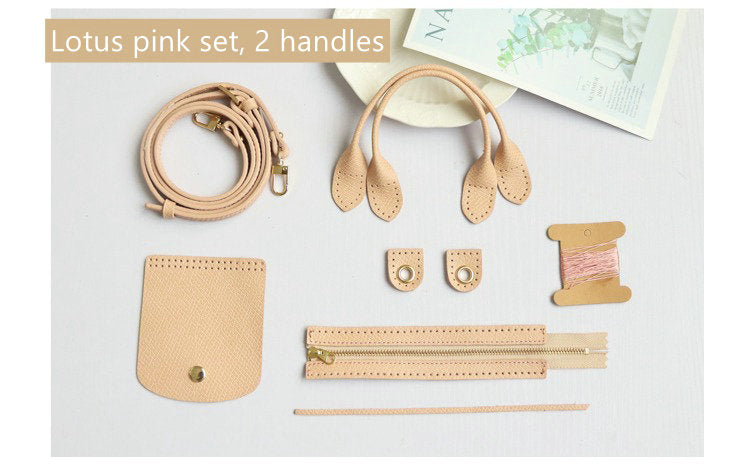 Full grain Leather DIY Kit for Le Pliage Pouch
