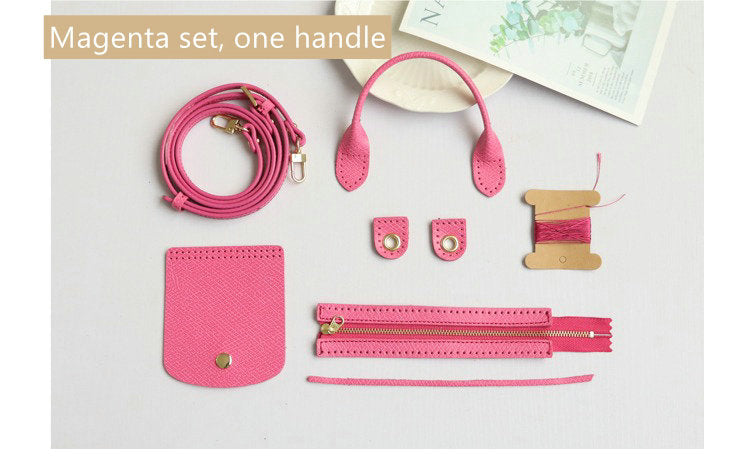 Full grain Leather DIY Kit for Le Pliage Pouch