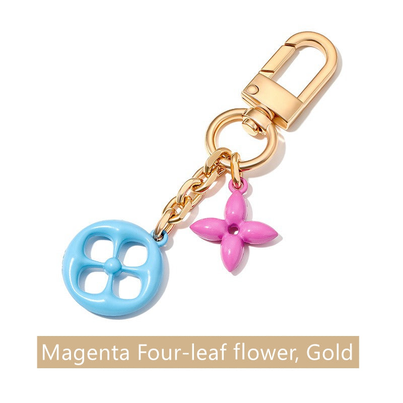 Blooming Flowers Chain Bag Charm/ Keychain