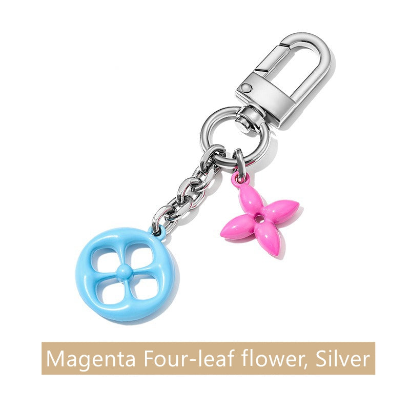 Blooming Flowers Chain Bag Charm/ Keychain
