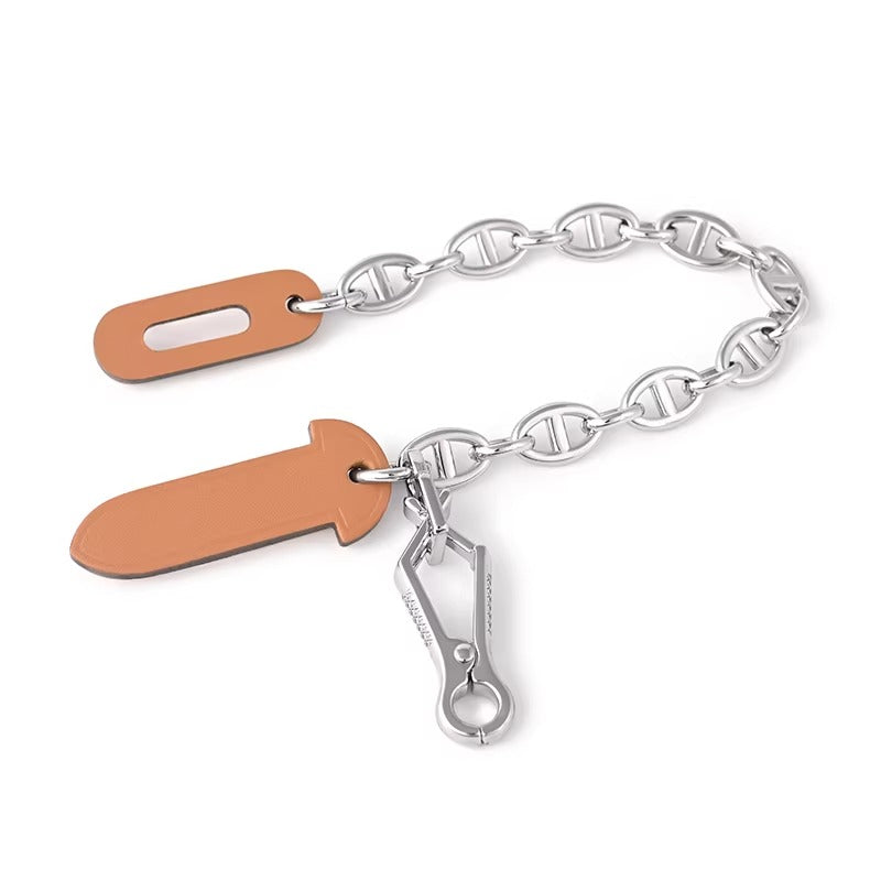 Leather Plug Clasp Lock For Herbag 20/31/39, FARANDOLE chain