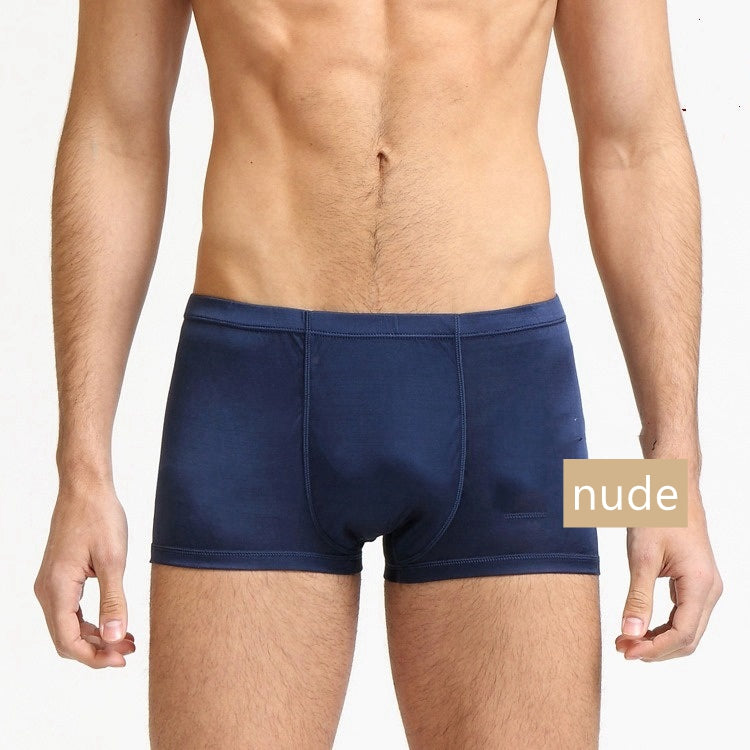 Men's 100% Knit Silk Boxer short, Size from S to 6XL
