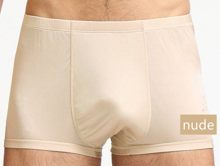 Men's 100% Knit Silk Boxer short, Size from S to 6XL